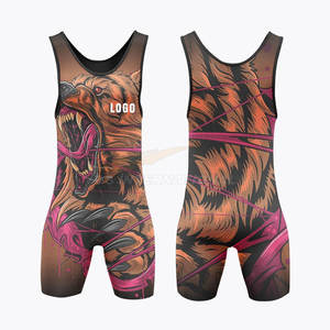 Conjuntos de camiseta de lucha libre para jóvenes de diseño personalizado Uniforme de lucha libre Traje Opciones de personalización completa Equipos Clubes Entrenamiento - Product Image 3