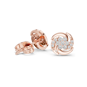 Boucles d'oreilles clous en diamant de laboratoire 0,188 CT, clarté VVS-VS EF, or 18 carats, 14 carats, 10 carats et argent 925, or rose, or jaune, or blanc - Product Image 5