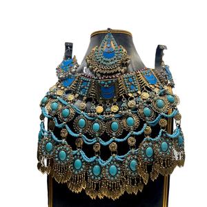 Joyería Tradicional Bohemia Afgana Hecha a Mano con Cuentas, Adorno Étnico Tribal de Moda Vintage para Mujer, Suministro al por Mayor - Product Image 1