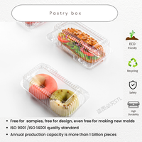 Boîte à gâteau transparente en plastique PET de 9 pouces, personnalisée par le fabricant, conteneur d'emballage alimentaire transparent