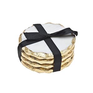 top trending marble <b>coasters</b> <b>Gold</b> Edge Luxury Hotel ware Super Decoration Table <b>Coasters</b> Marble & <b>Gold</b> Lid Designer <b>Coaster</b> - Product Image 1