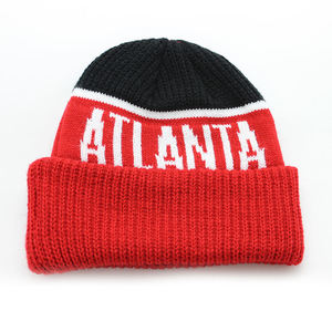 Nueva llegada al por mayor de encargo de punto sombreros logotipo bordado cálido Beanie de invierno de los hombres de punto Beanie Cap - Product Image 6