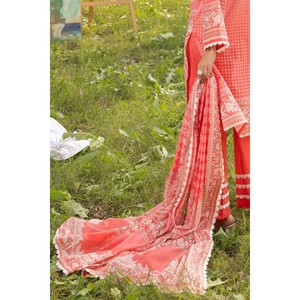 Traje de 3 Piezas para Mujer con Estampado Floral y Cuello Bordado CL-62202 - Product Image 3