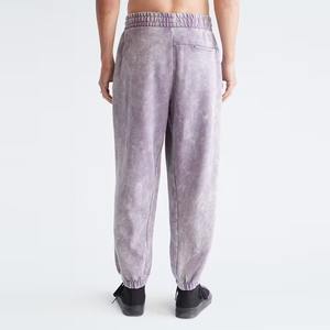 2025 pantalons de survêtement rayés incurvés imprimés de logo personnalisé polaire éponge confortable lavé évasé pantalons pour hommes de couleur unie - Product Image 2