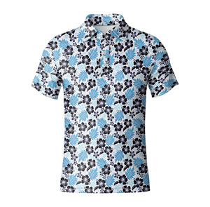 Chemise de golf pour homme en jersey uni, OEM, polyester, élasthanne, extensible, séchage rapide, haute performance, uniforme de golf - Product Image 5