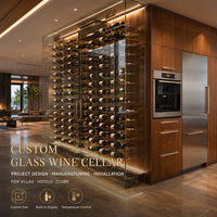 Support mural de luxe Minghou pour bouteilles de vin – Présentoir métallique personnalisé pour bar à domicile, villa, hôtel, cave à vin – Projet OEM ODM CAD