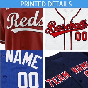 Jersey de béisbol y softball de fabricación profesional transpirable con gráficos sublimados vibrantes y nombre de equipo bordado - Product Image 5