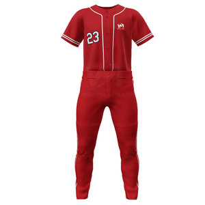 Customized Logo <b>Light</b> Weight Breathable Baseball Uniform Oversized <b>Cheap</b> Price Wholesale Baseball Uniform For Unisex - Product Image 1