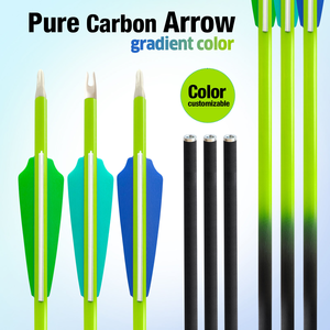 Mũi tên carbon nhẹ 31 inch, thân thép ID 6.2mm, bắn chính xác, dịch vụ tùy chỉnh cho săn bắn cung, cung hợp chất - Product Image 3