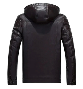 Mens Genuine Leather Motorcycle Winter Fleece Warm Biker <b>Vintage</b> Coat Moto Casual Slim Pilot Waterproof Windproof High Street - Product Image 3