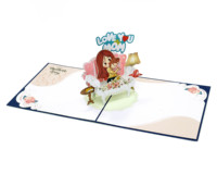 Nouvelle Arrivée 3D Pop-up Carte de Vœux Cadeau Fête des Mères de HMG Vente en Gros au Vietnam