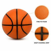 Ballon de basketball Elite taille 7, 29,5 pouces, en mousse PU, 340g, toucher doux, faible bruit, silencieux, entraînement en salle