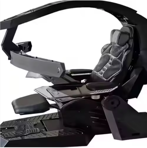 Silla de Juego y Estación de Trabajo con Pantalla Múltiple para Cabina de Control de Diseño Avanzado y Escritorio para Computadora - Product Image 2