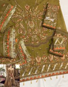 Robe de mariage en Organza indien, dernière édition de mariage, costume pour occasions spéciales, produit à succès, 2022 - Product Image 3