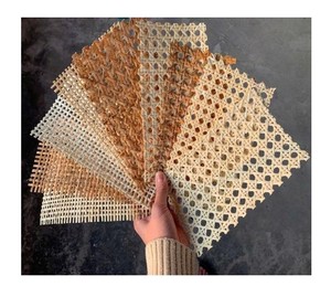 Rouleaux de sangle en rotin fabriqués à la main avec finition naturelle pour la production de meubles boho modernes - Product Image 2