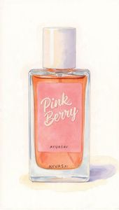 Pink <b>Berry</b> Attar by Ayursav <b>Fresh</b> Fruity Floral Perfume Oil Vibrant <b>Berry</b> Aroma for Daily Luxury - Product Image 5