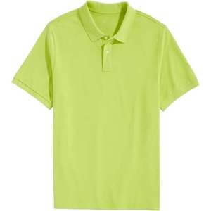 Chemises polo pour hommes en coton, grande taille, personnalisées, avec col montant et manches courtes, respirantes, couleur verte, service OEM, design - Product Image 1