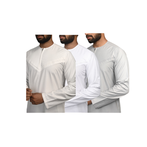 2023 Top vente XXL haute couture ethnique décontracté Thobes personnalisé multicolore à capuche Jubba longue robe traditionnelle pour les musulmans - Product Image 1