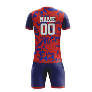 Ensemble d'uniformes de football personnalisés, design personnalisé, noms et numéros des joueurs, personnage, 100% polyester, sublimation, impression à l'écran - Product Image 2