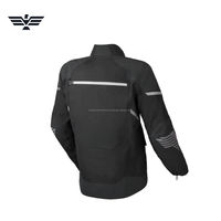 Jaket Motor Pria EMPIRE TREND WEARS Tahan Air, Bernapas, Bahan Cordura, Pelindung, Lengan Panjang, Semua Musim