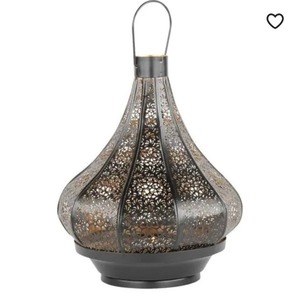 Metal Moroccan Lanterns with Unique Design for <b>Dinner</b> Room Wood Candleholders Lanterns <b>Candle</b> Jars - Product Image 1