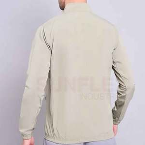 บริการ OEM เสื้อซิปคอตั้งทรงสปอร์ต โลโก้ด้านหน้า เป็นมิตรต่อสิ่งแวดล้อม แห้งเร็ว สำหรับผู้ใหญ่ MOQ ต่ำ - Product Image 2