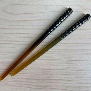 Polished Finish Buffalo Horn <b>Hair</b> <b>Pins</b> <b>for</b> Women's Ox Horn <b>Hair</b> Styling Stick Natural Accessory - Product Image 1