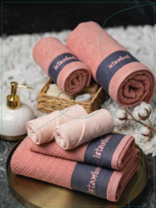 Serviette de toilette en coton jacquard Istanbul 100% coton, 50x90cm, design de serviette d'hôtel de luxe, 300-600 GSM, vente en gros ARVIS - Product Image 5