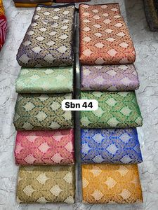 Lujosa tela de brocado Jacquard con tejido Zari metálico transpirable para ropa de novia Fundas de sofá Proyectos artesanales-Compra a granel - Product Image 6