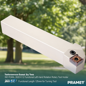 ISO PCKNL 2020 K 12 Functional Left-Hand Rotation Rotary <b>Tool</b> <b>Holder</b> 2020 K 12 Functional Length 125mm for Turning <b>Tool</b> PRAMET - Product Image 3