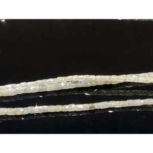 Perles de diamant blanc naturel facettées en tube, taille coussin, 1,5-2,5 mm, brins de 16 pouces - Product Image 3