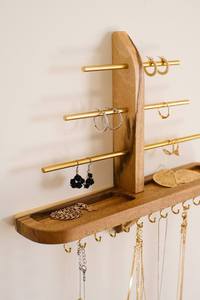 Hot Selling Boho Wooden Jewelry Stand for Living Room or Wardrobe <b>Shelve</b> - Product Image 4