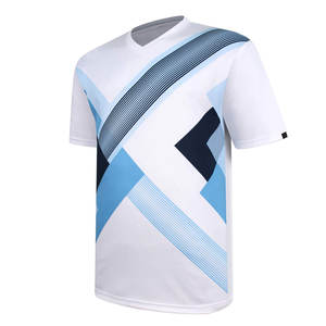 100% polyester hommes respirant léger T-Shirts Logo personnalisé conception de cou nouveau tissu tricoté d'impression par sublimation pour la course - Product Image 2