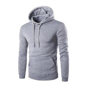 Venta al por mayor llanura hombres Streetwear sudaderas con capucha de algodón de peso pesado logotipo personalizado gota hombro sudaderas OEM ODM - Product Image 6