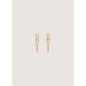 Boucles d'oreilles pendantes en diamant Viola Baguette, bijoux élégants en diamant pour femmes - Product Image 1