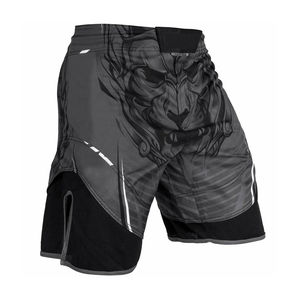 Shorts de combat MMA de grande taille, style streetwear, design personnalisé avec motif uni sublimé, service OEM, coupe-vent et respirant - Product Image 2