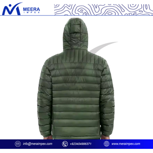 Chaqueta Bomber Ligera y Cálida Hecha a Medida con Capucha para Hombre, con Cierre y Logotipo, Uniforme de Negocios para Eventos Invernales, Senderismo y Aventuras - Product Image 4