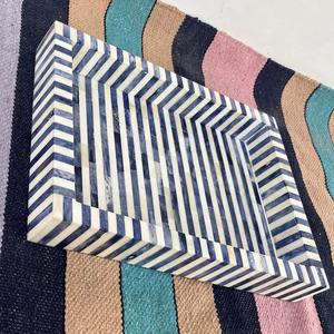 Bandeja de Servicio Moderna con Incrustaciones de Hueso Hecha a Mano, de Alta Demanda, para Uso en el Hogar, Restaurantes, Baños y Vajilla - Product Image 2