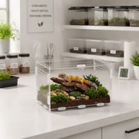 Terrariums en acrylique multi-tailles pour araignées, boîtes d'exposition en acrylique pour reptiles, enclos en acrylique pour tarantules