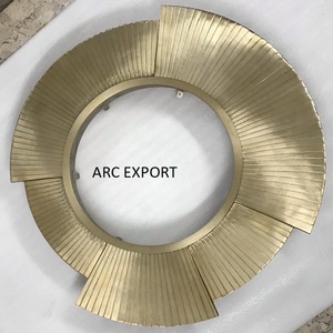 Cadre de tenture murale de forme ronde de conception classique fait de bordure de fil de métal d'or pour le miroir décoratif de salon de maison à vendre - Product Image 4