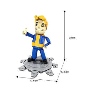 Vault Boy <b>Building</b> <b>Block</b> Figures Cartoon-Style Plastic Construction Toys Educational Toy - Product Image 4