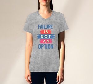 T-shirt décontracté en coton doux à col en V pour femme grande taille, personnalisé, intelligent, anti-transpiration rapide et respirant pour l'été - Product Image 3