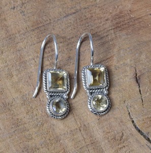 Fashionable Fine Jewelry Wholesale <b>Dangle</b> <b>Earrings</b> Handmade Citrine Gemstone 925 Solid Sterling Silver for Women With 925 Stamp - Product Image 2