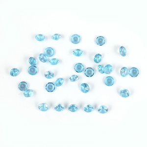 Topacio Azul Suizo Natural, Formas Mixtas, Corte Checker, Facetado, Piedras Sueltas, Certificado por Terceros, Gopika Exports, Para Joyería - Product Image 1