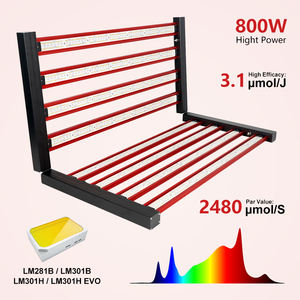 Lámpara de Cultivo LED Samsung de Espectro Completo de 1000W, LM301H Evo, Regulable, Diseño de 6 Barras, para Cultivo Hidropónico en Interiores, Cobertura 4x4 5x5 - Product Image 6