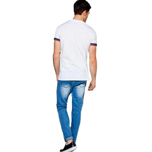 2023 meilleure vente hommes blanc coton T-Shirts usine personnalisé en gros été Style respirant poitrine poche grande taille Jersey - Product Image 4