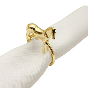 Design élégant Cheval Rond De Serviette Creative Or Porte-Serviettes En Métal Pour La Vente Chaude Maison Hôtel Décoratif Porte-Mouchoirs - Product Image 1