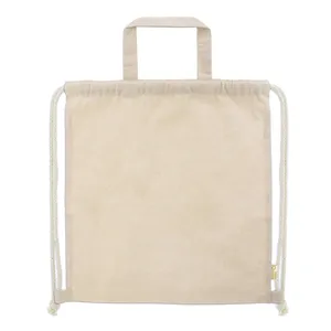 Borsa Shopper Lupato Riciclata, Sacchetti Sportivi Sostenibili, Gadget Promozionali con Coulisse - Product Image 2