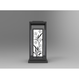 DNT.001.08 Lampe de jardin LED Premium 220V, corps en aluminium, blanc chaud, étanche IP65, alimentation électrique et solaire pour aménagement paysager - Product Image 1