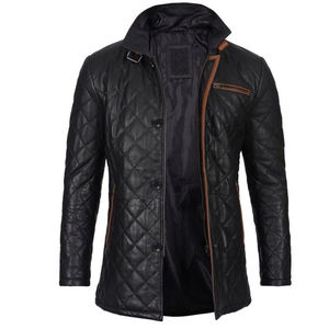 Nouveau haut en cuir véritable en peau de mouton à la mode a exigé des boutons veste mince séchage rapide pakistan moins cher nouvelles vestes en cuir vente - Product Image 4